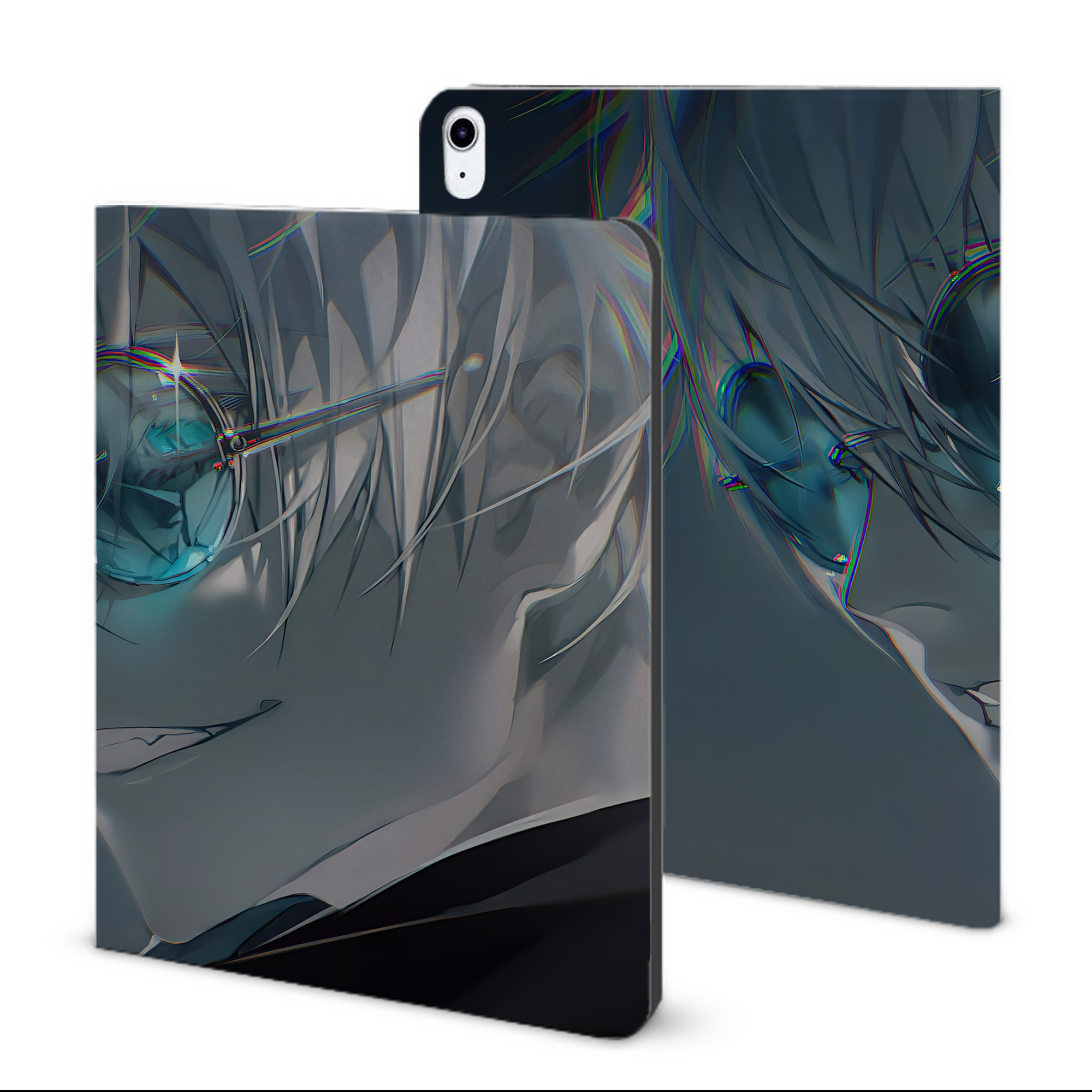 （画像用） 呪術廻戦 Jujutsu Kaisen IPad ケース ブック型 PUレザー TPU 耐衝撃 軽量 薄型 ペン収納なし 全面保護 IPad 各モデル対応